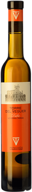 Spedizione Gratuita | Vino dolce Torre del Veguer Vendimia Tardía D.O. Penedès Catalogna Spagna Moscato Giallo Mezza Bottiglia 37 cl