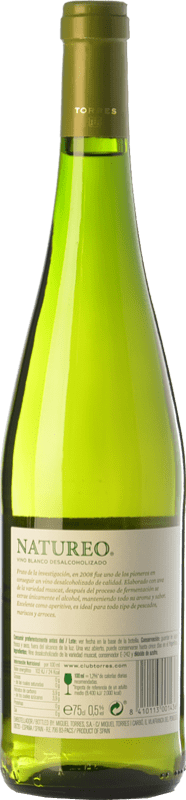 8,95 € | White wine Torres Natureo D.O. Penedès Catalonia Spain Muscat of Alexandria Bottle 75 cl