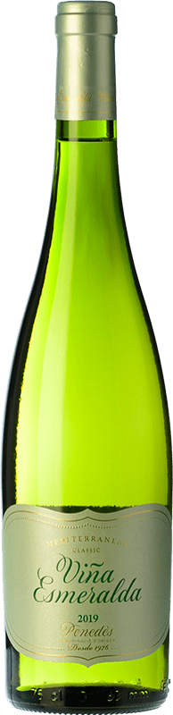 9,95 € Envío gratis | Vino blanco Torres Viña Esmeralda D.O. Penedès Cataluña España Moscatel de Alejandría, Gewürztraminer Botella 75 cl