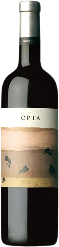 16,95 € | Red wine Uribes Madero Calzadilla Opta Aged I.G.P. Vino de la Tierra de Castilla Castilla la Mancha Spain Tempranillo, Syrah, Grenache Bottle 75 cl