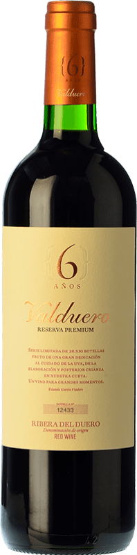 67,95 € | Vino rosso Valduero Premium Riserva D.O. Ribera del Duero Castilla y León Spagna Tempranillo 6 Anni 75 cl