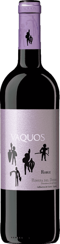 Бесплатная доставка | Красное вино Vaquos Дуб D.O. Ribera del Duero Кастилия-Леон Испания Tempranillo — Темпранильо 75 cl