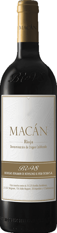 69,95 € | 红酒 Vega Sicilia Macán D.O.Ca. Rioja 拉里奥哈 西班牙 Tempranillo 75 cl