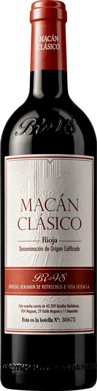 41,95 € | Vinho Tinto Vega Sicilia Macán Clássico D.O.Ca. Rioja La Rioja Espanha Tempranillo 75 cl
