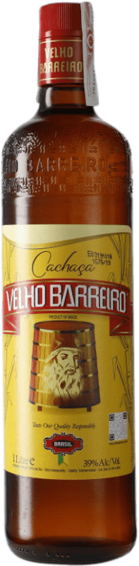 14,95 € Free Shipping | Cachaza Velho Barreiro Cachaça Brazil Bottle 1 L