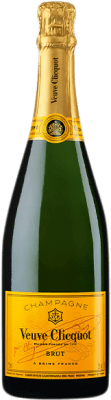 Бесплатная доставка | Белое игристое Veuve Clicquot Yellow Label Carte Jaune брют Гранд Резерв A.O.C. Champagne шампанское Франция Chardonnay, Pinot Meunier 75 cl