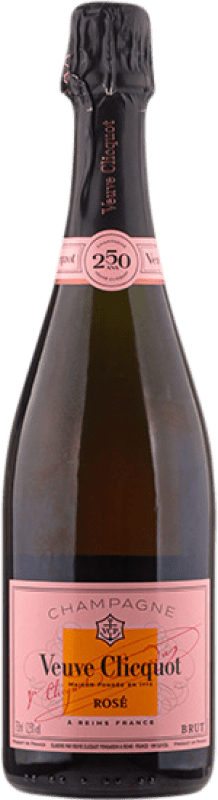 65,95 € | Espumante rosé Veuve Clicquot Rosé Brut A.O.C. Champagne Champagne França Pinot Preto, Chardonnay, Pinot Meunier 75 cl