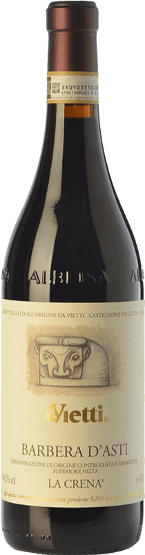 47,95 € | Red wine Vietti La Crena D.O.C. Barbera d'Asti Piemonte Italy Barbera Bottle 75 cl