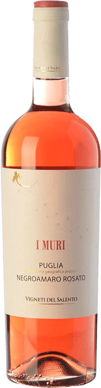 6,95 € | Rosé wine Vigneti del Salento I Muri Rosato I.G.T. Puglia Puglia Italy Negroamaro Bottle 75 cl