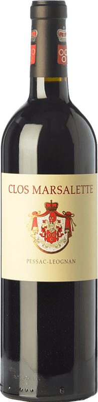 29,95 € | Red wine Comtes von Neipperg Clos Marsalette Aged A.O.C. Pessac-Léognan Bordeaux France Merlot, Cabernet Sauvignon, Cabernet Franc Bottle 75 cl