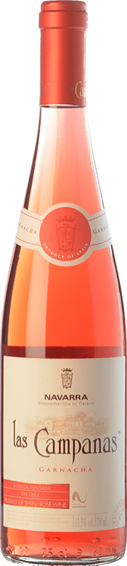 6,95 € Envío gratis | Vino rosado Vinícola Navarra Las Campanas D.O. Navarra