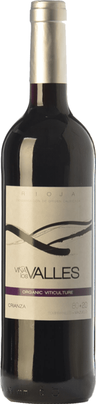 10,95 € | Red wine Vinícola Real Viña los Valles 80&20 Crianza D.O.Ca. Rioja The Rioja Spain Tempranillo, Mazuelo Bottle 75 cl