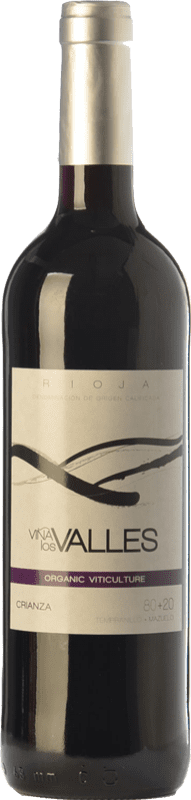 10,95 € Envio grátis | Vinho tinto Vinícola Real Viña los Valles 80&20 Crianza D.O.Ca. Rioja Biológico