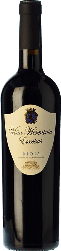 Бесплатная доставка | Красное вино Viña Herminia Excelsus молодое D.O.Ca. Rioja Ла-Риоха Испания Tempranillo — Темпранильо, Garnacha — Гренаш 75 cl