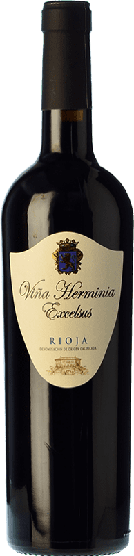 Бесплатная доставка | Красное вино Viña Herminia Excelsus Молодой D.O.Ca. Rioja Ла-Риоха Испания Tempranillo, Grenache 75 cl