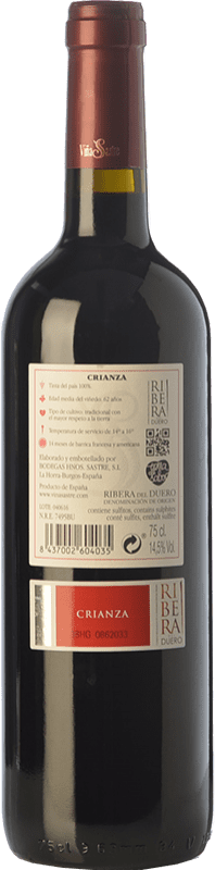 21,95 € Free Shipping | Red wine Viña Sastre Crianza D.O. Ribera del Duero Castilla y León Spain Tempranillo Bottle 75 cl