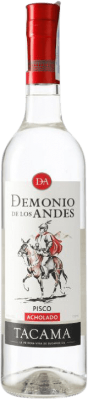 21,95 € Free Shipping | Pisco Viña Tacama Acholado Demonio de los Andes Peru Bottle 70 cl