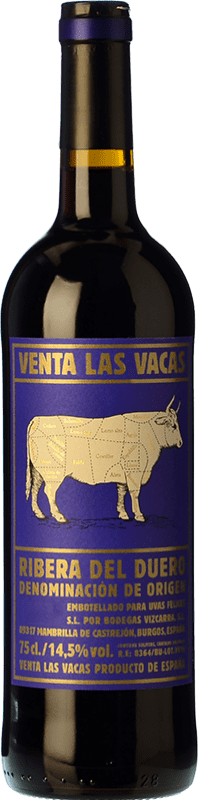 32,95 € Envio grátis | Vinho tinto Vizcarra Venta Las Vacas Crianza D.O. Ribera del Duero