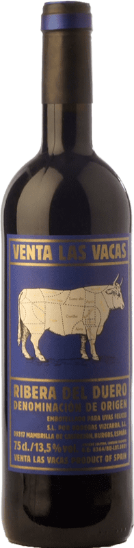 Envío gratis | Vino tinto Vizcarra Venta Las Vacas Crianza D.O. Ribera del Duero Castilla y León España Tempranillo Botella Balthazar 12 L