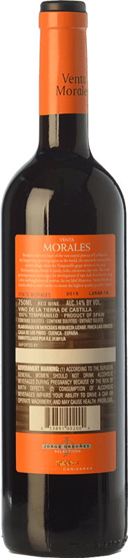 6,95 € Envío gratis | Vino tinto Volver Venta Morales Joven D.O. La Mancha Castilla la Mancha España Tempranillo Botella 75 cl