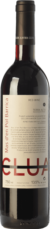 5,95 € Envío gratis | Vino Tinto Xavier Clua Mas d'en Pol Barrica D.O. Terra Alta