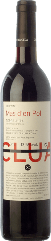 11,95 € Free Shipping | Red wine Xavier Clua Mas d'en Pol Negre Joven D.O. Terra Alta Catalonia Spain Merlot, Syrah, Grenache, Cabernet Sauvignon Bottle 75 cl