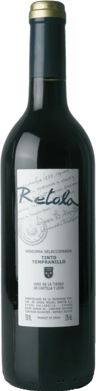 5,95 € | Rotwein Thesaurus Retola VS Vendimia Seleccionada — Ausgewählte Weinlese Jung I.G.P. Vino de la Tierra de Castilla y León Kastilien und León Spanien Tempranillo 75 cl