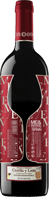 10,95 € | Red wine Esencias ME&Red Crianza I.G.P. Vino de la Tierra de Castilla y León Castilla y León Spain Tempranillo Bottle 75 cl