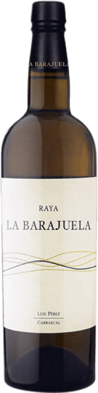 Kostenloser Versand | Verstärkter Wein Luis Pérez La Barajuela Raya Andalusien Spanien Palomino Fino Halbe Flasche 37 cl