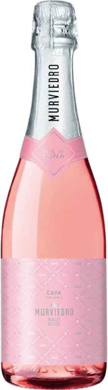 10,95 € Envio grátis | Espumante rosé Murviedro Arts de Luna Rosé Organic Brut D.O. Cava