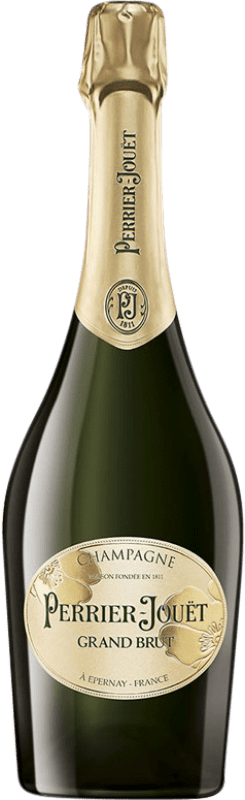 59,95 € | Белое игристое Perrier-Jouët Grand брют A.O.C. Champagne шампанское Франция Pinot Black, Chardonnay 75 cl