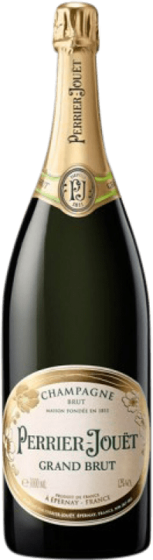 357,95 € | Белое игристое Perrier-Jouët Grand брют A.O.C. Champagne шампанское Франция Pinot Black, Chardonnay Бутылка Иеровоам-Двойной Магнум 3 L