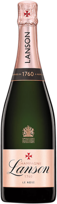 送料無料 | ロゼスパークリングワイン Lanson Rose Label A.O.C. Champagne シャンパン フランス Pinot Black, Chardonnay, Pinot Meunier 75 cl