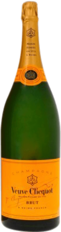 Kostenloser Versand | Weißer Sekt Veuve Clicquot Brut — Herb A.O.C. Champagne Champagner Frankreich Pinot Noir — Spätburgunder, Chardonnay, Pinot Meunier — Schwarzriesling Balthazar-Flasche 12 L