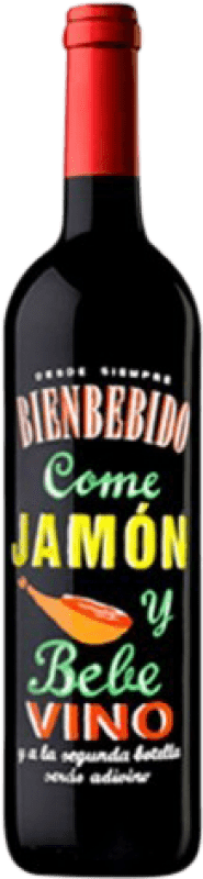 Free Shipping | Red wine Vintae Bienbebido Jamón Spain Tempranillo 75 cl