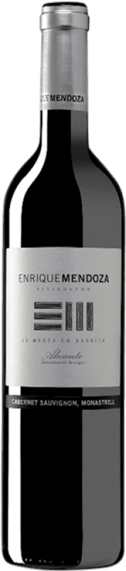 12,95 € | Красное вино Enrique Mendoza Cabernet Monastrell Crianza — Крианса D.O. Alicante Сообщество Валенсии Испания Cabernet Sauvignon — Каберне Совиньон, Monastrell — Монастрель 75 cl