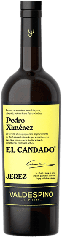 16,95 € | Vinho fortificado Valdespino El Candado D.O. Jerez-Xérès-Sherry Espanha Pedro Ximénez 75 cl