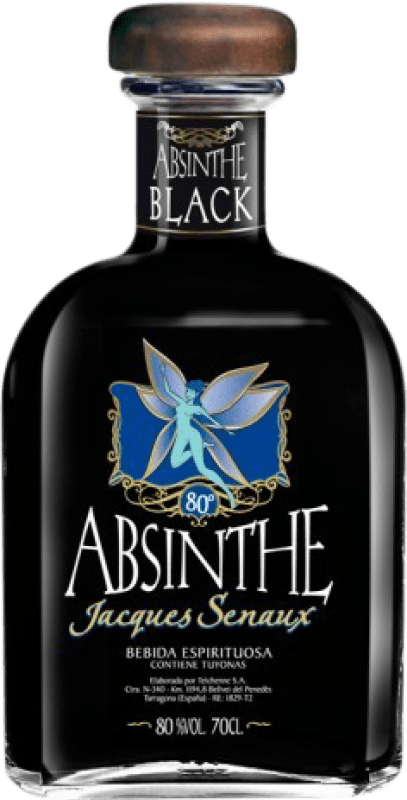26,95 € Free Shipping | Absinthe Modernessia Teichenné Jacques Senaux 80 Black Bottle 70 cl