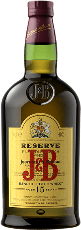 Envoi gratuit | Whisky Blend J&B Réserve Ecosse Royaume-Uni 15 Ans 70 cl