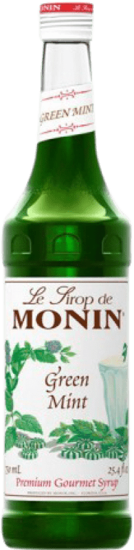 Free Shipping | Schnapp Monin Sirope Menta Verde Green Mint France 70 cl Alcohol-Free