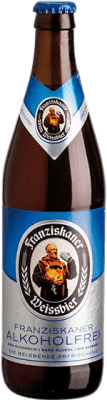 Free Shipping | 12 units box Beer Spaten-Franziskaner Medium Bottle 50 cl Alcohol-Free