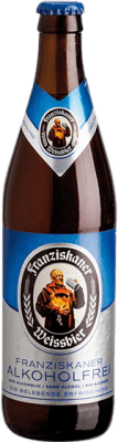 Бесплатная доставка | Коробка из 12 единиц Пиво Spaten-Franziskaner Weissbier — Белое пиво Германия Средняя бутылка 50 cl Без алкоголя