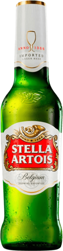 Free Shipping | 24 units box Beer Interbrew Stella Artois One-Third Bottle 33 cl