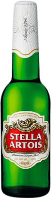 5,95 € | 4 units box Beer Interbrew Stella Artois Belgium One-Third Bottle 33 cl