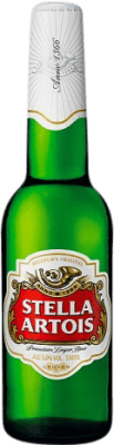 Пиво Коробка из 4 единиц Interbrew Stella Artois треть литровая бутылка 33 cl