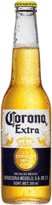 Free Shipping | 24 units box Beer Modelo Corona Coronita Mexico Third-Liter Bottle 35 cl
