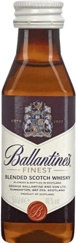 3,95 € Kostenloser Versand | Blended Whisky Ballantine's Miniaturflasche 5 cl