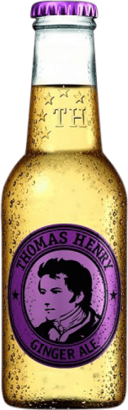 Envio grátis | Caixa de 24 unidades Refrescos e Mixers Thomas Henry Ginger Ale Garrafa Pequena 20 cl