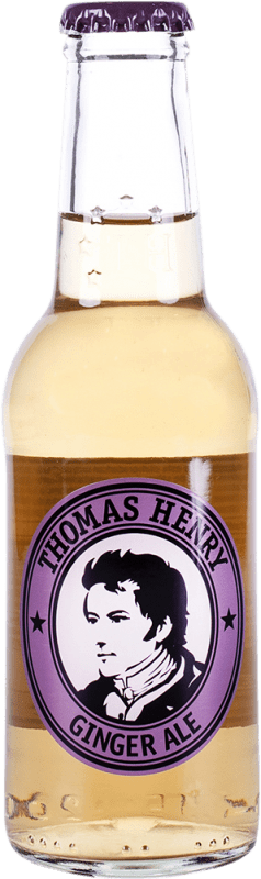 Бесплатная доставка | Коробка из 24 единиц Напитки и миксеры Thomas Henry Ginger Ale Германия Маленькая бутылка 20 cl