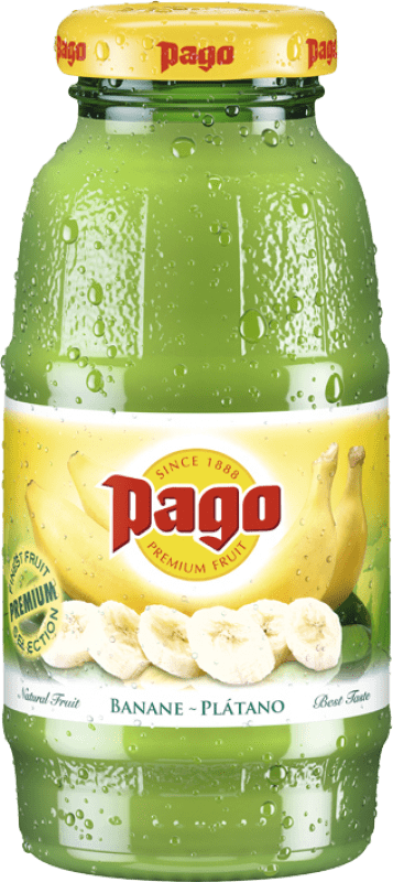 Free Shipping | 12 units box Soft Drinks & Mixers Zumos Pago Plátano Small Bottle 20 cl